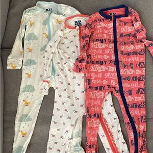 Kickee pants bundle of 3 pjs